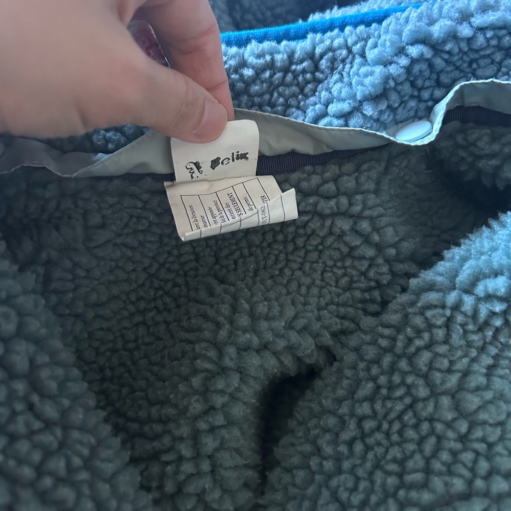 patagonia baby reversible tribbles sherpa hoody jacket - Picture 7 of 8